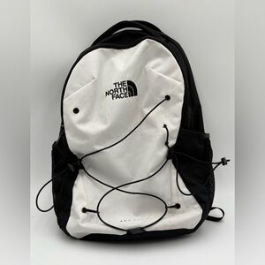 The North Face Jester Backpack Black White Laptop School Bag Hiking